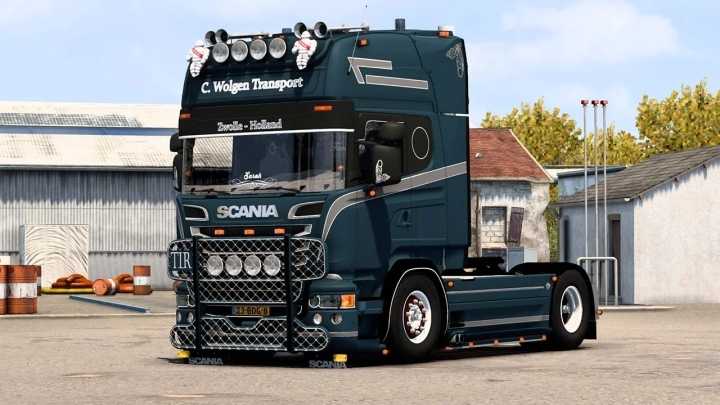 Scania R580 Wolgen V2.3 ETS2 1.48