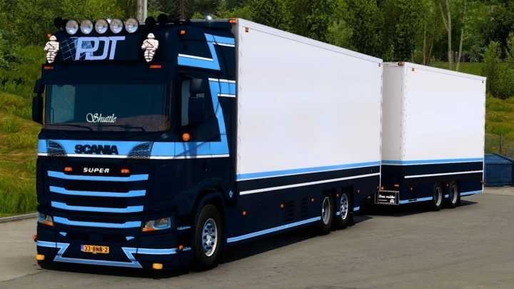 Scania S650 + Trailer Pdt Logistics V1.1 ETS2 1.48