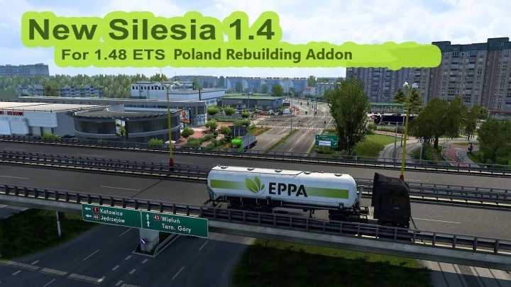 Silesia Rebuild – Poland Rebuilding Addon V1.4 ETS2 1.48
