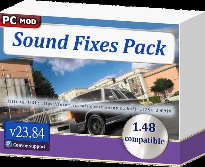 Sound Fixes Pack V23.84 ETS2 1.48