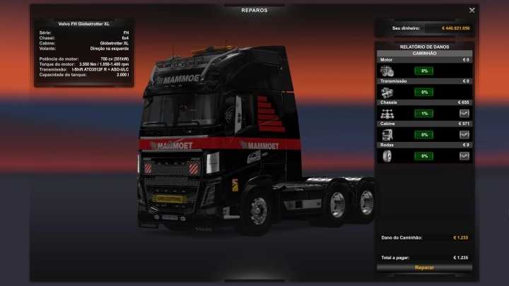 Supplemental Tank 2000 Liters For All Trucks V1.0 ETS2 1.48
