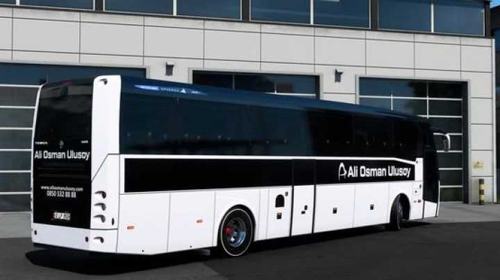 Temsa Safir 2 2010-2015 Ali Osman Ulusoy Black&White Concept Kaplamasi Skin ETS2 1.48