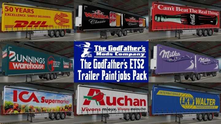 Trailer Paintjobs Pack V1.0 ETS2 1.48