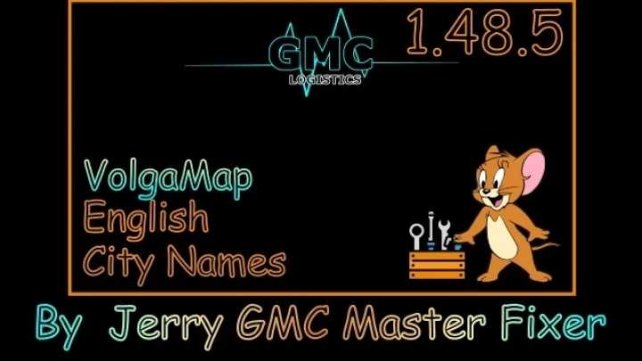 Volga Map English City Names V1.0 ETS2 1.48