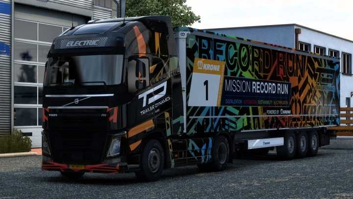 Volvo Fh Electric Skin V1.0 ETS2 1.48