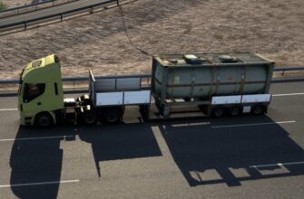 Прицеп с плоской платформой Wells для ETS2 1.48"