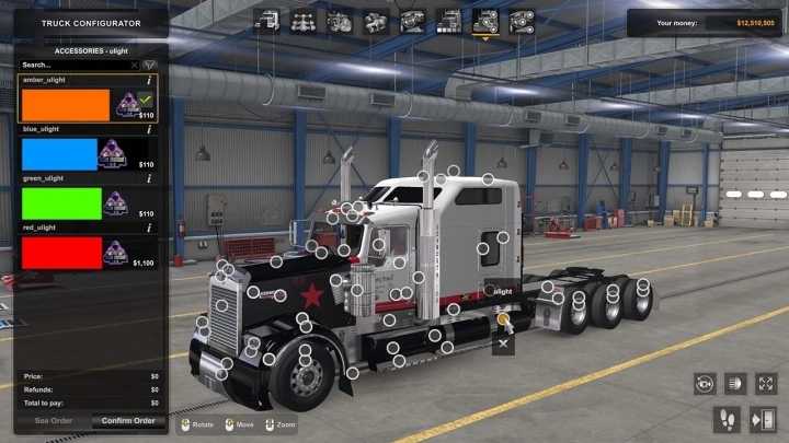 Kenworth W900 Interior Addons (With Cam) V4.4 ATS 1.48