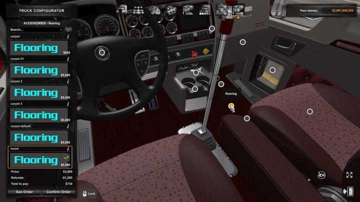 Kenworth W900 Interior Addons (With Cam) V4.4 ATS 1.48