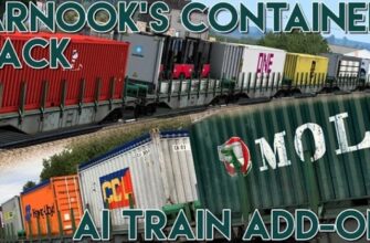 Дополнение "Контейнерный поезд пакетов V16.0 ETS2 1.48"