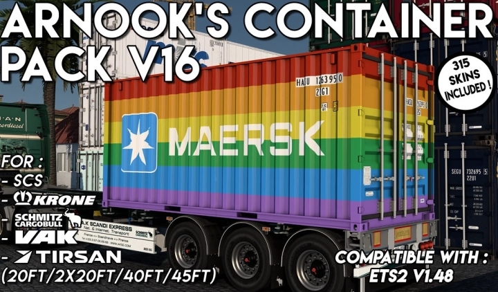 Containers Pack Project V16.0 ETS2 1.48
