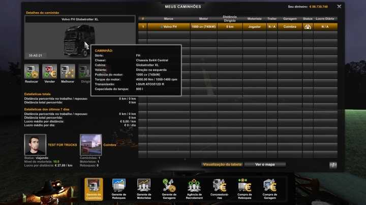 Engine Volvo Fh16 2012 1000 Hp ETS2 1.48
