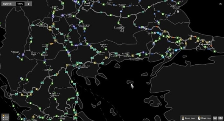 Greece Extended – Promods Add-On V1.0 ETS2 1.48