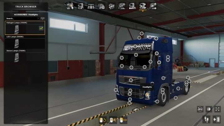 Headlight Options (Led+Xenon) ETS2 1.49