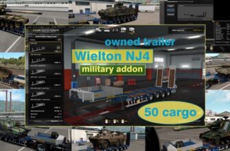 Военное дополнение для прицепа Wielton Nj4 V1.5.14 ETS2 1.48