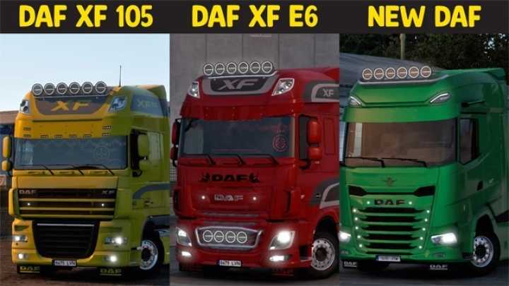 Paccar Mx 13 For Daf Xf105, Daf E6 And Daf 2021 V3.2 ETS2 1.49