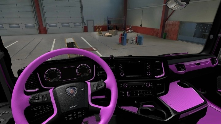 Pink Interior For Scania S & R 2016 ETS2 1.48