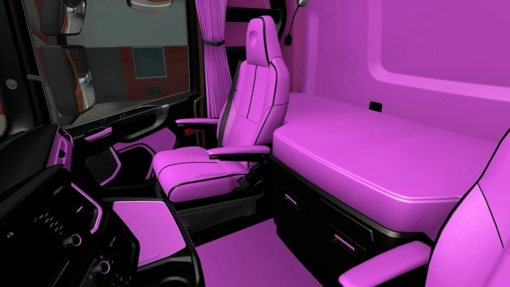 Pink Interior For Scania S & R 2016 ETS2 1.48