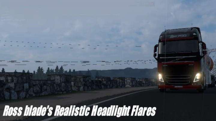 Realistic Headlight Flare V2.0 ETS2 1.49