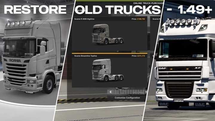 Restore Old Trucks V1.0 ETS2 1.49
