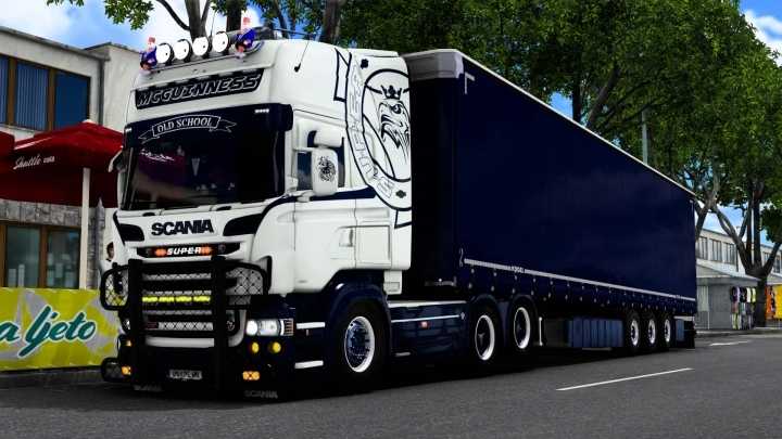 Scania V8 Rjl Skin Vabis Topline Lcb V1.0 ETS2 1.48