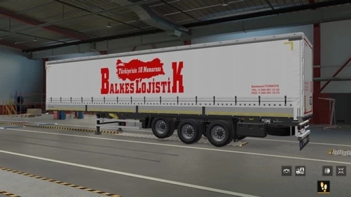 Tirsan Trailer Balkes Logistic Paintjob ETS2 1.48