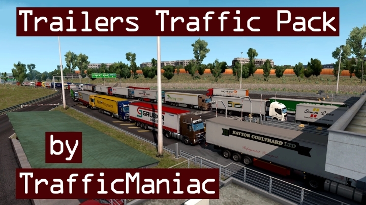 Trailers Traffic Pack V12.2 ETS2 1.48