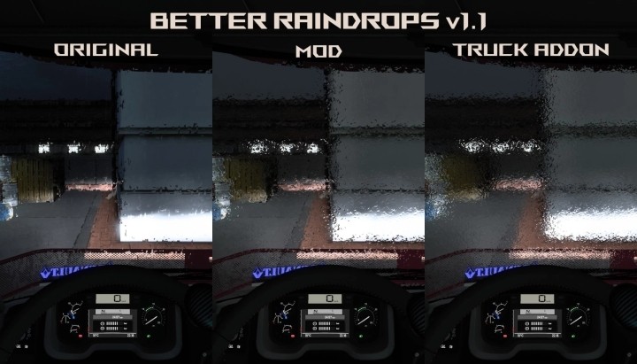 Better Raindrops V1.8 ETS2 1.49