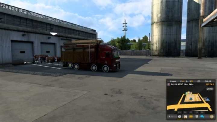 Cargo Mod By Finion (For Trucks Without Trailer: Transporter, Kirkayak) ETS2 1.49