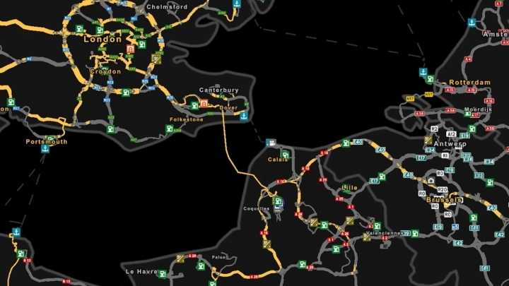 Channel Tunnel Unhidden – Promods Addon ETS2 1.49
