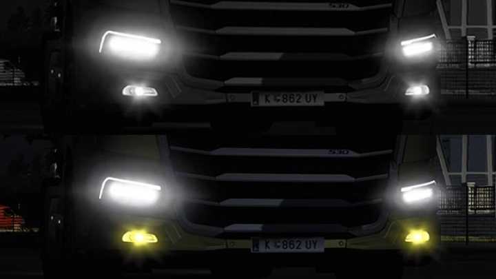 Daf 2021 Front Bumper Fog Lights V1.0 ETS2 1.49