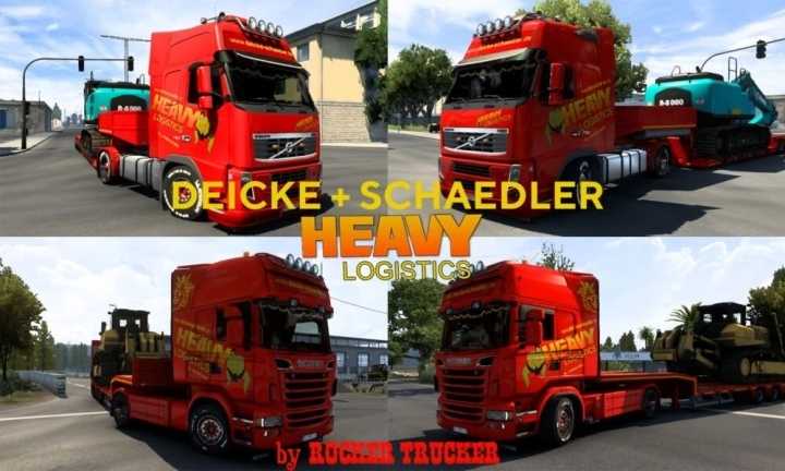 Deicke + Schaedler (Heavy Logistics) Skin Pack ETS2 1.49