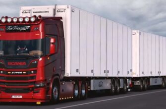 Дополнение для полуприцепов Ekeri Full Trailers Revision для ETS2 версии 1.49