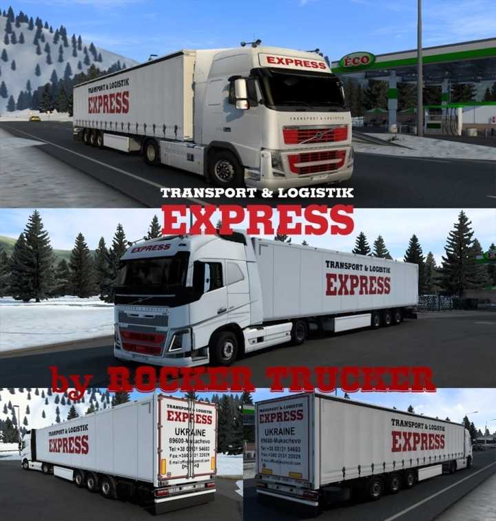 Express Transport & Logistik Skin Pack ETS2 1.49
