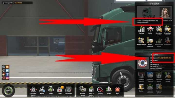 Infinite Money & Xp ETS2 1.49