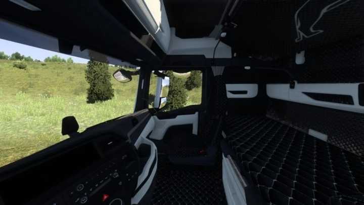 Man 2020 Black Diamond Pattern Interior V1.0 ETS2 1.49