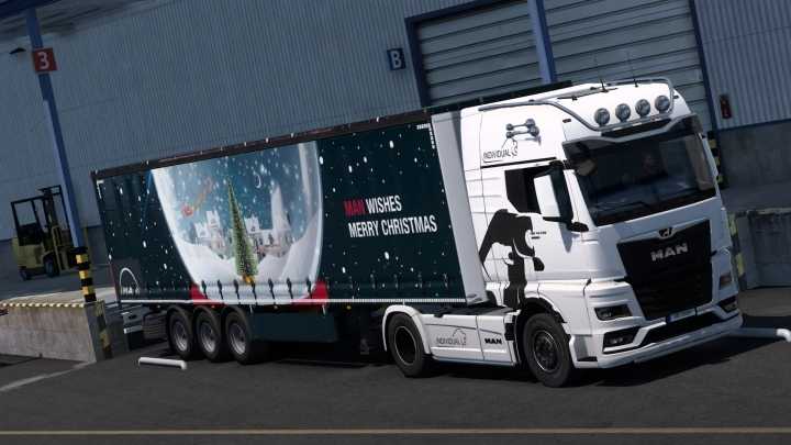 Man Christmas Skinpack V1.0 ETS2 1.49
