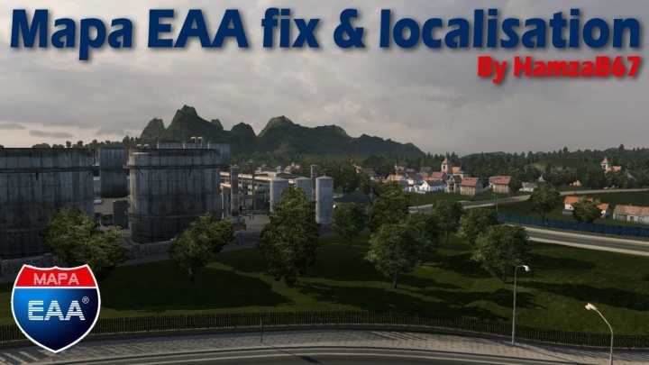Mapa Eaa Fix & Localisation ETS2 1.49