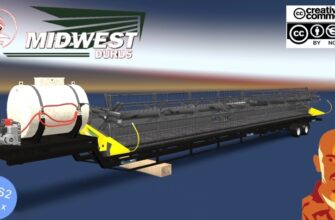 Midwest Durus Combines Headers Trailers ETS2 1.49 - сеялки, комбайны, жатки и прицепы Midwest Durus для ETS2 версии 1.49.