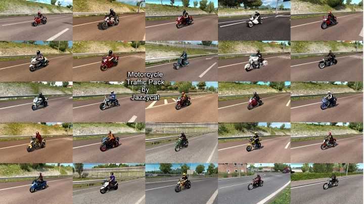 Motorcycle Traffic Pack V6.5.5 ETS2 1.49