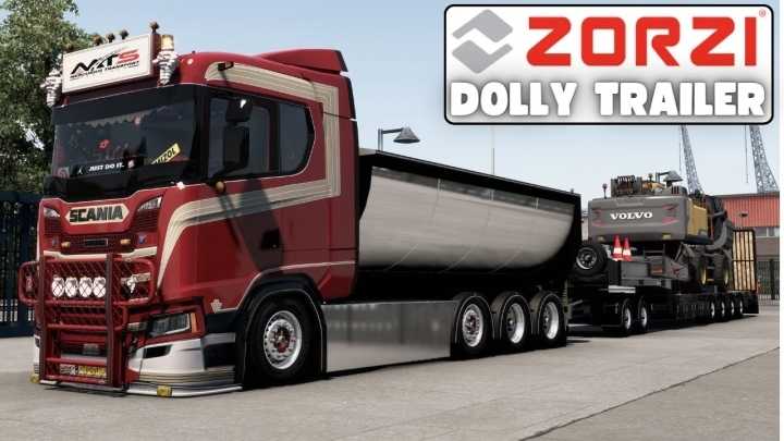 Noxa Custom Modding Zorzi Trailer + Dolly ETS2 1.49