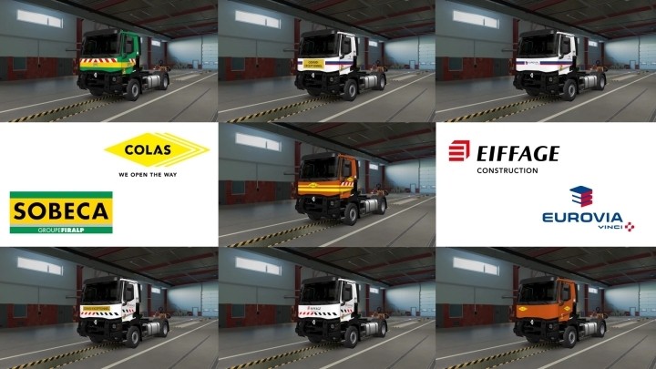 Pack Skin Tp Renault Tck V0.3 By Aryan V1.0 ETS2 1.49