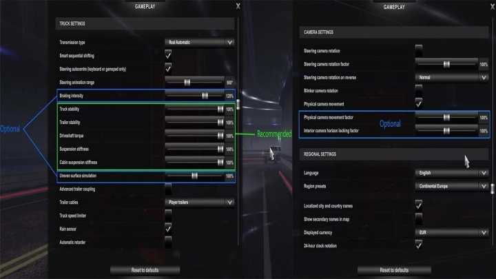 Realistic Truck Physics V9.0.4 ETS2 1.49