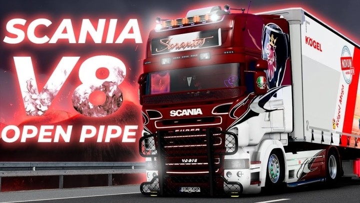 Scania 6-Series Open Pipe V1.3 ETS2 1.49