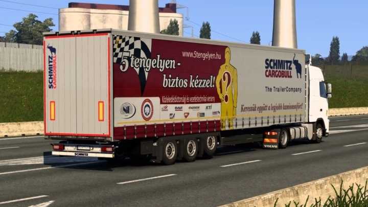 Schmitz Mega Trailer Hungarian Skin ETS2 1.49