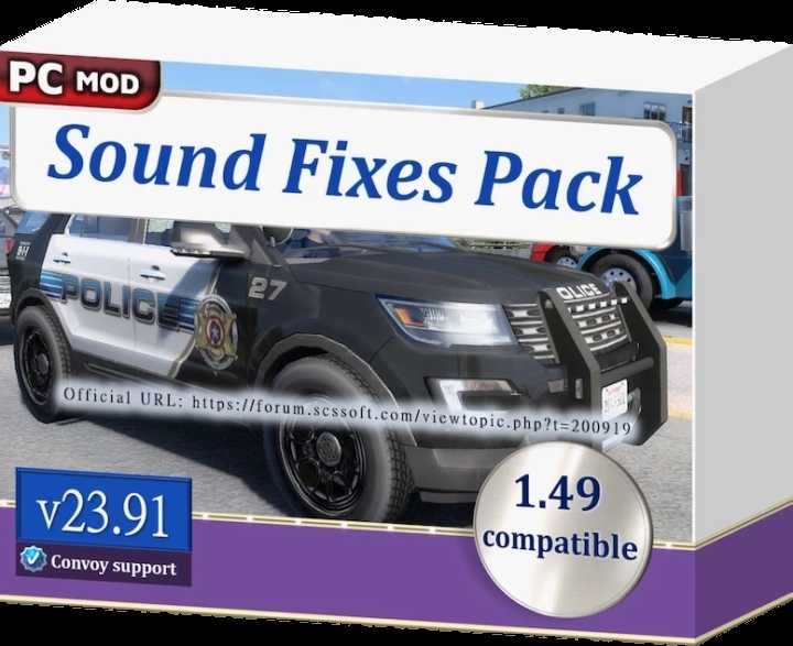 Sound Fixes Pack V23.91 ETS2 1.49
