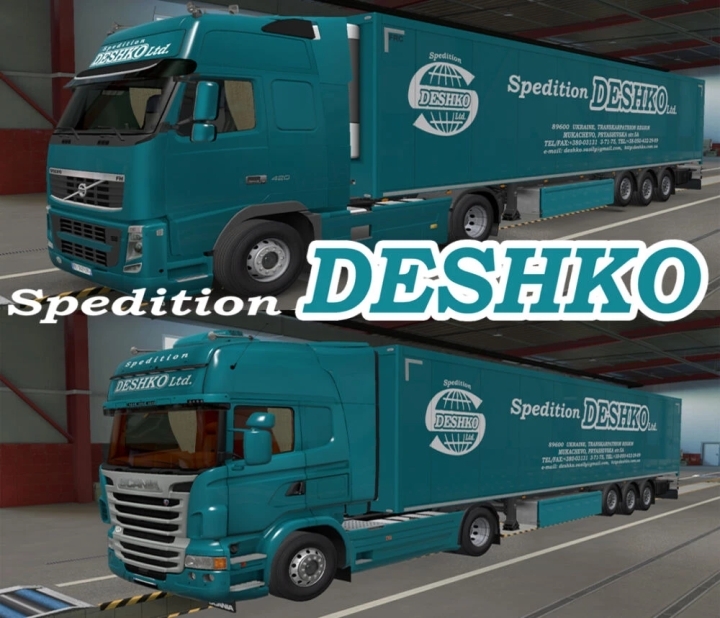Spedition Deshko Ltd. Skin Pack V1.0 ETS2 1.49