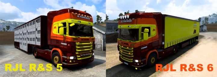Truck & Trailer A.fischer Skin Pack ETS2 1.49