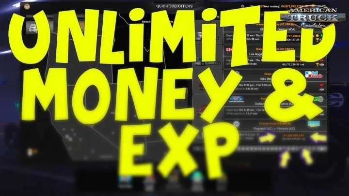 Unlimited Money + Xp Mod V1.6 ATS 1.49