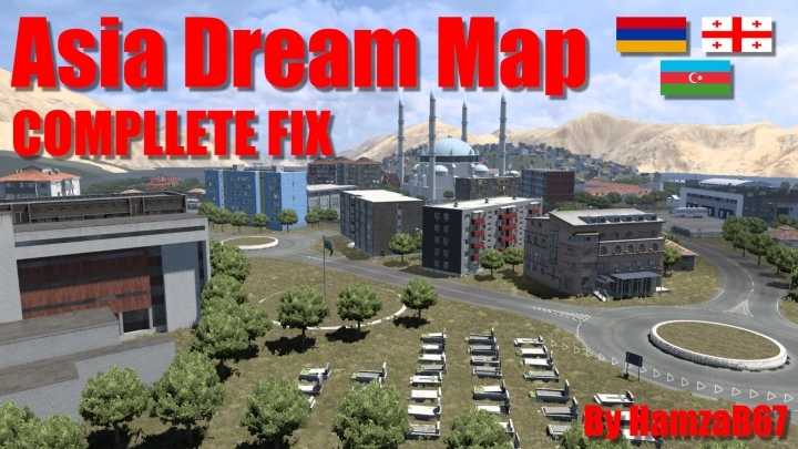Asia Dream Map Complete Fix V1.0 ETS2 1.49