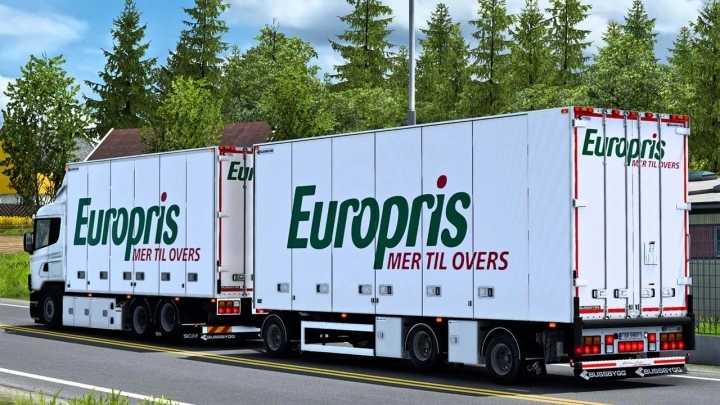 Bussbygg 3 Axle Drawbar Trailer V1.4.1 ETS2 1.49